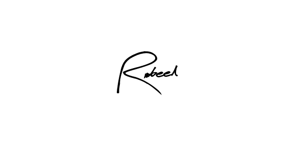 Similarly Arty Signature is the best handwritten signature design. Signature creator online .You can use it as an online autograph creator for name Robeel. Robeel signature style 8 images and pictures png
