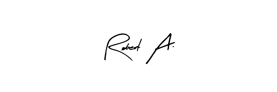 The best way (Arty Signature) to make a short signature is to pick only two or three words in your name. The name Robert A. include a total of six letters. For converting this name. Robert A. signature style 8 images and pictures png