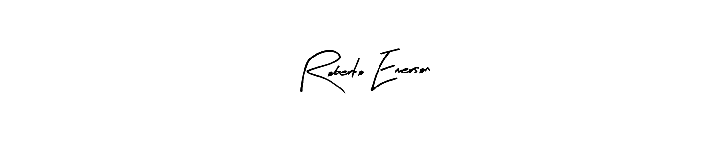 Design your own signature with our free online signature maker. With this signature software, you can create a handwritten (Arty Signature) signature for name Roberto Emerson. Roberto Emerson signature style 8 images and pictures png