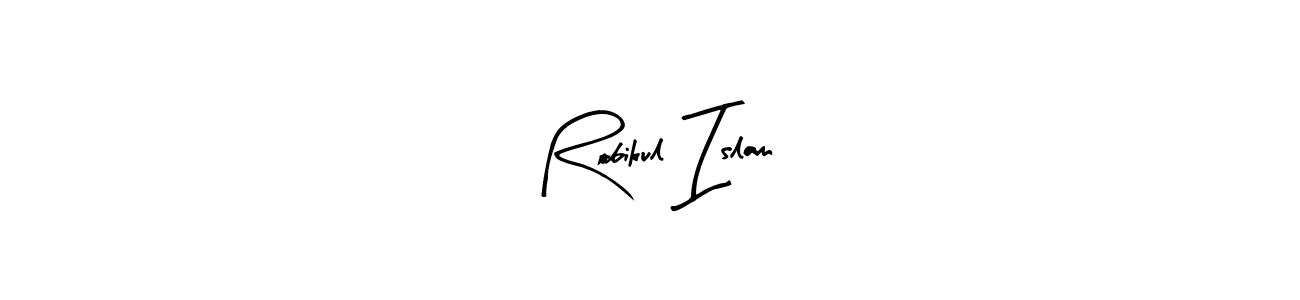 Make a beautiful signature design for name Robikul Islam. With this signature (Arty Signature) style, you can create a handwritten signature for free. Robikul Islam signature style 8 images and pictures png