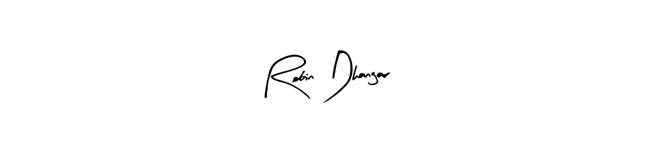 Also we have Robin Dhangar name is the best signature style. Create professional handwritten signature collection using Arty Signature autograph style. Robin Dhangar signature style 8 images and pictures png