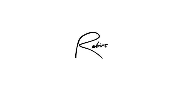 Create a beautiful signature design for name Robins. With this signature (Arty Signature) fonts, you can make a handwritten signature for free. Robins signature style 8 images and pictures png