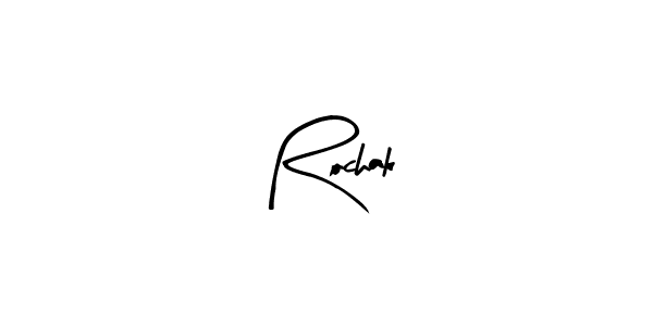 How to Draw Rochak signature style? Arty Signature is a latest design signature styles for name Rochak. Rochak signature style 8 images and pictures png