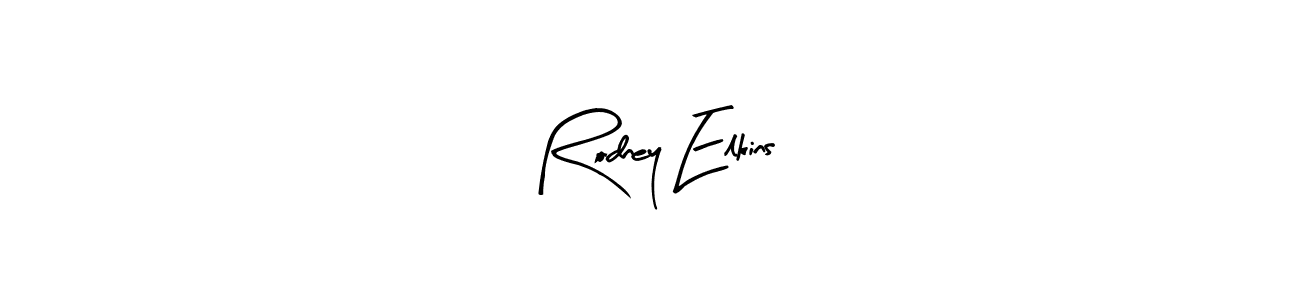 Create a beautiful signature design for name Rodney Elkins. With this signature (Arty Signature) fonts, you can make a handwritten signature for free. Rodney Elkins signature style 8 images and pictures png