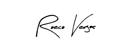 How to Draw Roeco Vergas signature style? Arty Signature is a latest design signature styles for name Roeco Vergas. Roeco Vergas signature style 8 images and pictures png