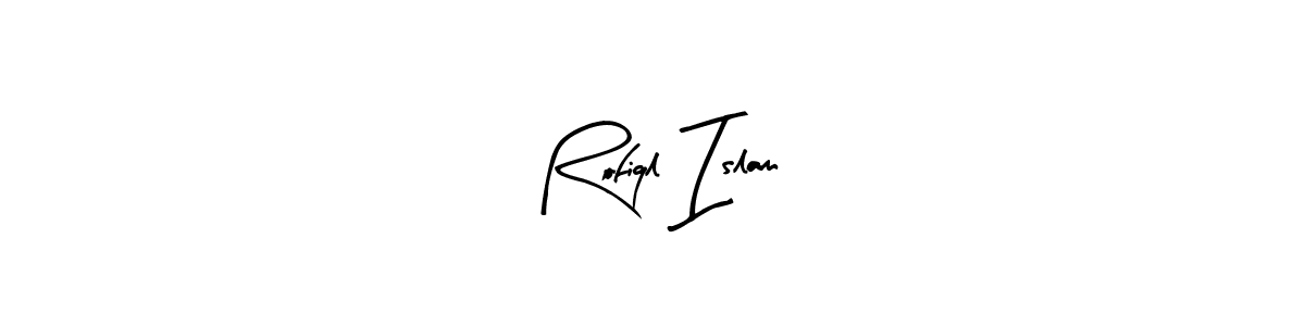 See photos of Rofiql Islam official signature by Spectra . Check more albums & portfolios. Read reviews & check more about Arty Signature font. Rofiql Islam signature style 8 images and pictures png