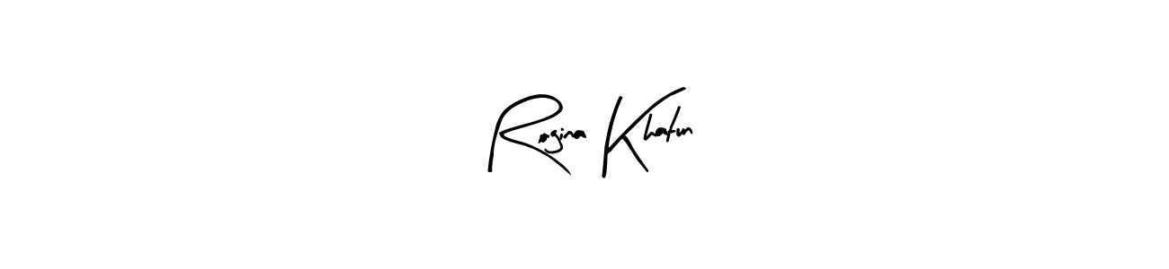 Similarly Arty Signature is the best handwritten signature design. Signature creator online .You can use it as an online autograph creator for name Rogina Khatun. Rogina Khatun signature style 8 images and pictures png