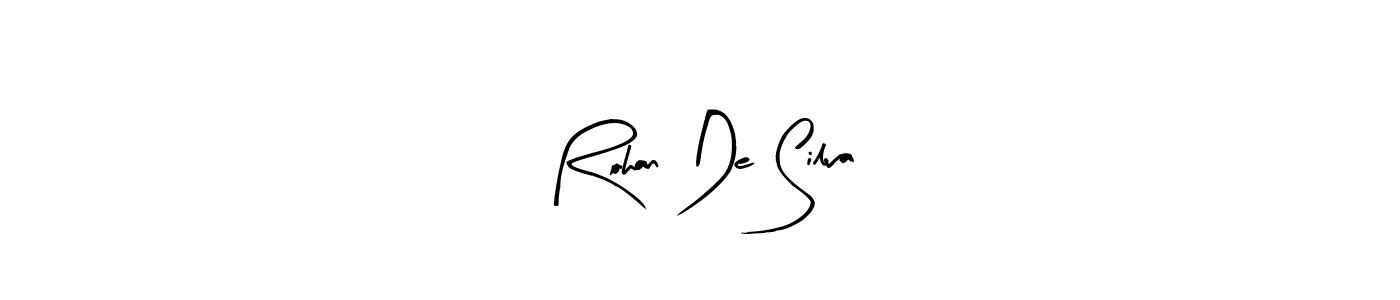 How to make Rohan De Silva name signature. Use Arty Signature style for creating short signs online. This is the latest handwritten sign. Rohan De Silva signature style 8 images and pictures png
