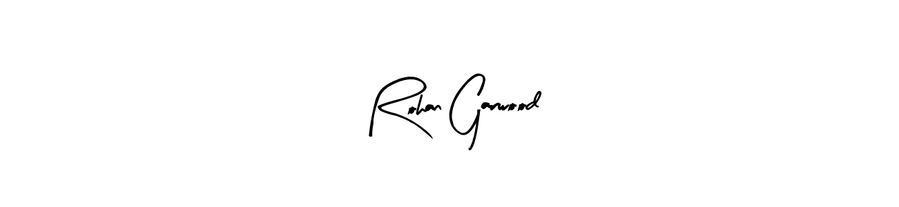Rohan Garwood stylish signature style. Best Handwritten Sign (Arty Signature) for my name. Handwritten Signature Collection Ideas for my name Rohan Garwood. Rohan Garwood signature style 8 images and pictures png