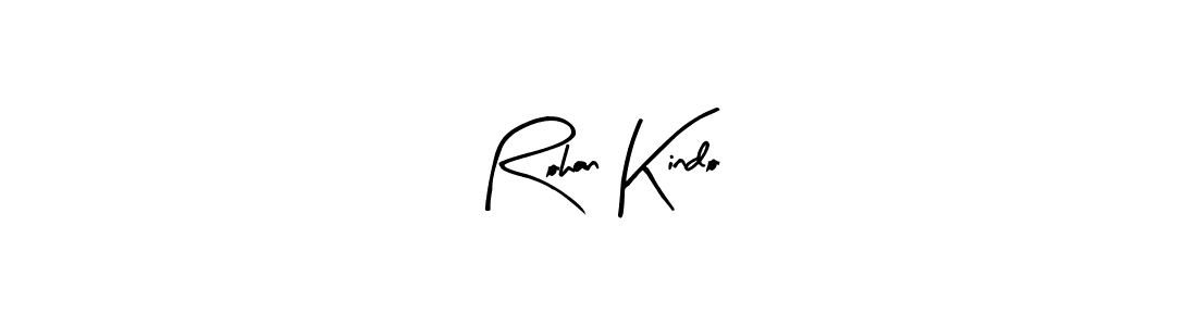 Also we have Rohan Kindo name is the best signature style. Create professional handwritten signature collection using Arty Signature autograph style. Rohan Kindo signature style 8 images and pictures png