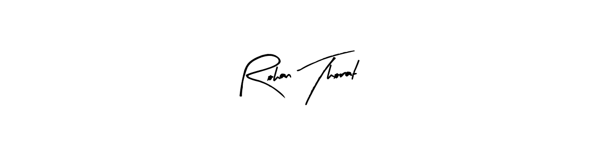 Design your own signature with our free online signature maker. With this signature software, you can create a handwritten (Arty Signature) signature for name Rohan Thorat. Rohan Thorat signature style 8 images and pictures png