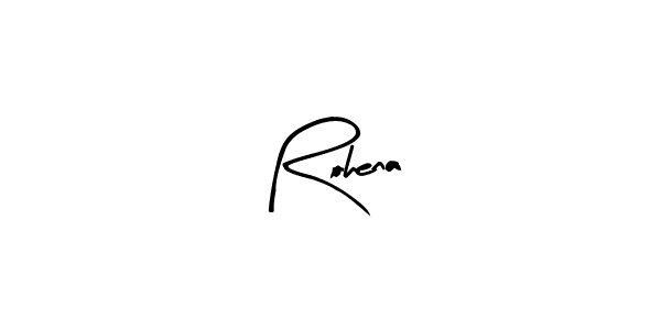 Make a beautiful signature design for name Rohena. With this signature (Arty Signature) style, you can create a handwritten signature for free. Rohena signature style 8 images and pictures png