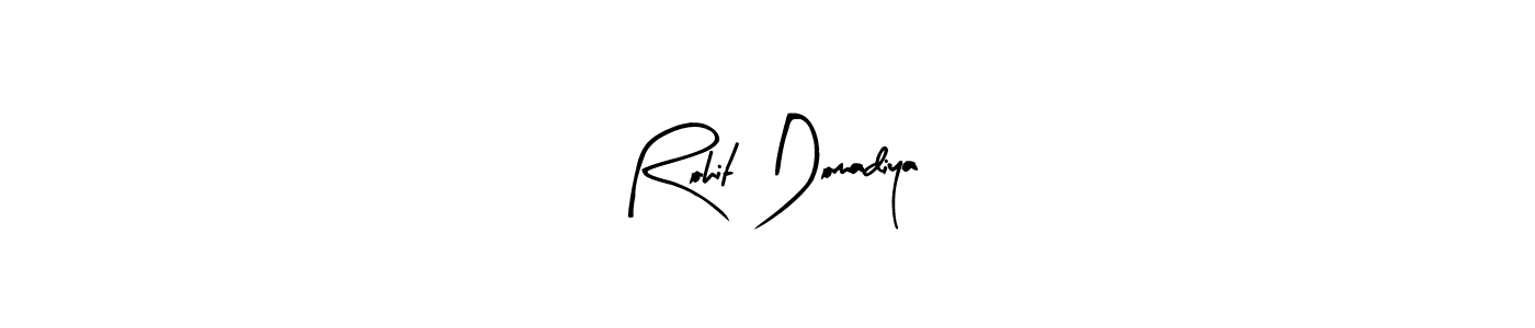 if you are searching for the best signature style for your name Rohit Domadiya. so please give up your signature search. here we have designed multiple signature styles  using Arty Signature. Rohit Domadiya signature style 8 images and pictures png