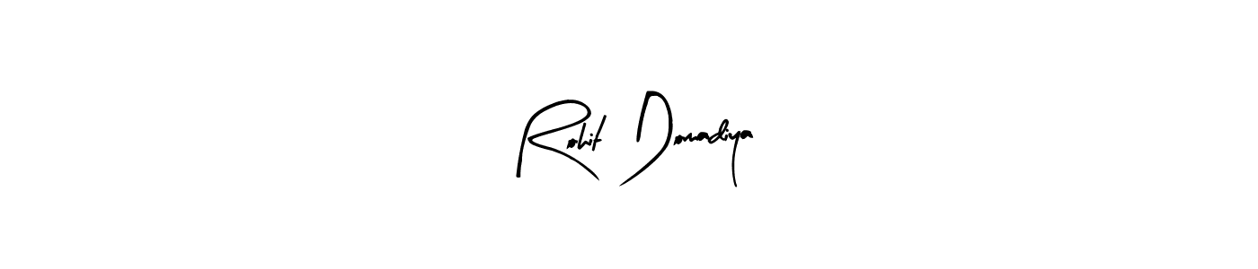 Use a signature maker to create a handwritten signature online. With this signature software, you can design (Arty Signature) your own signature for name Rohit Domadiya. Rohit Domadiya signature style 8 images and pictures png