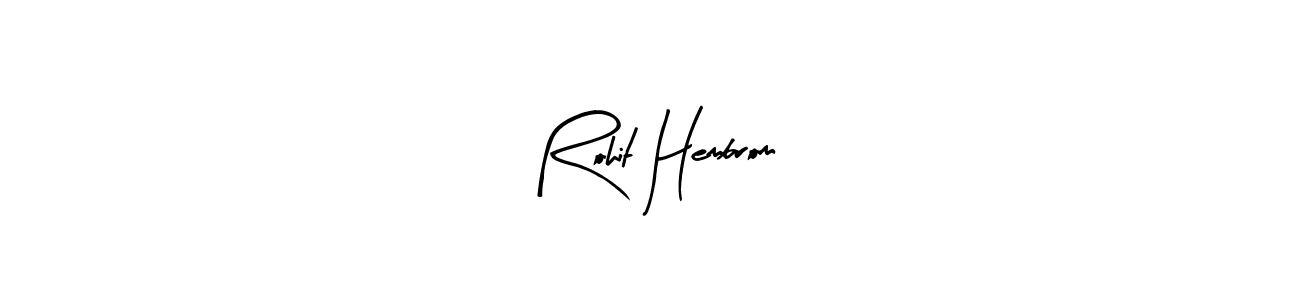 How to make Rohit Hembrom name signature. Use Arty Signature style for creating short signs online. This is the latest handwritten sign. Rohit Hembrom signature style 8 images and pictures png