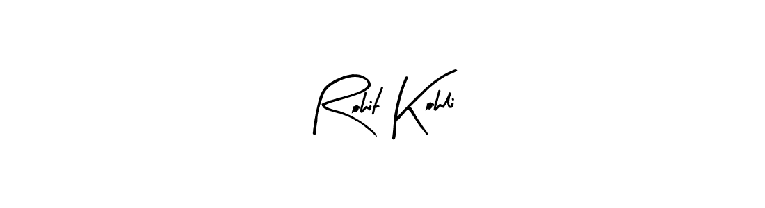 How to make Rohit Kohli name signature. Use Arty Signature style for creating short signs online. This is the latest handwritten sign. Rohit Kohli signature style 8 images and pictures png