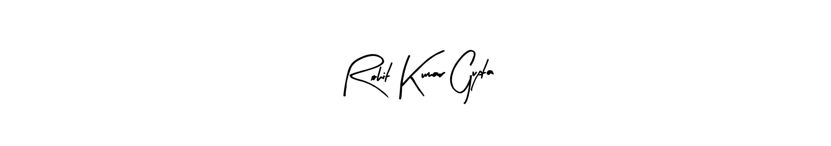 Create a beautiful signature design for name Rohit Kumar Gupta. With this signature (Arty Signature) fonts, you can make a handwritten signature for free. Rohit Kumar Gupta signature style 8 images and pictures png