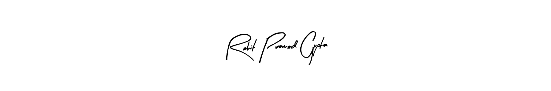 Arty Signature is a professional signature style that is perfect for those who want to add a touch of class to their signature. It is also a great choice for those who want to make their signature more unique. Get Rohit Pramod Gupta name to fancy signature for free. Rohit Pramod Gupta signature style 8 images and pictures png