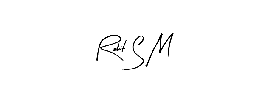 Design your own signature with our free online signature maker. With this signature software, you can create a handwritten (Arty Signature) signature for name Rohit S M. Rohit S M signature style 8 images and pictures png