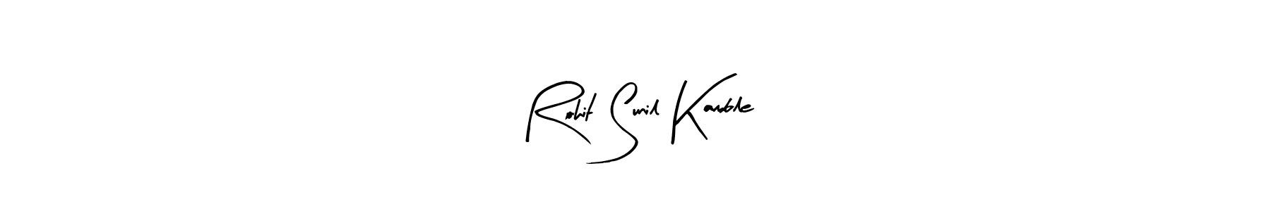 Create a beautiful signature design for name Rohit Sunil Kamble. With this signature (Arty Signature) fonts, you can make a handwritten signature for free. Rohit Sunil Kamble signature style 8 images and pictures png