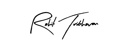 Achieve flawless digital penmanship with Rohit Tribhovan name in Arty Signature font. The perfect tool for creating online signatures. Rohit Tribhovan signature style 8 images and pictures png
