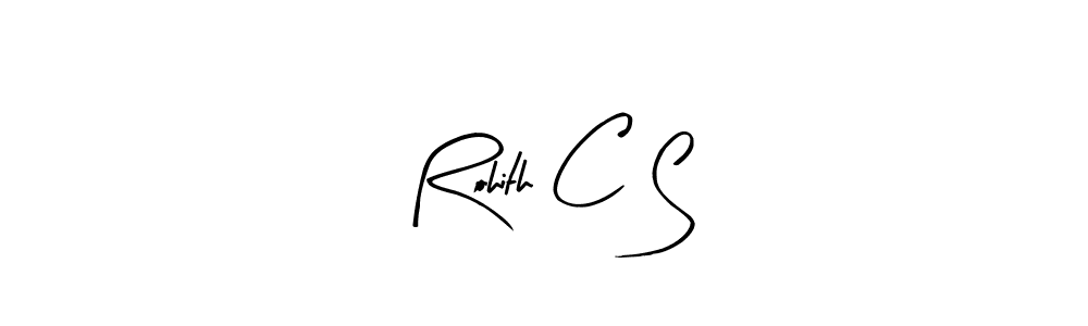Rohith C S stylish signature style. Best Handwritten Sign (Arty Signature) for my name. Handwritten Signature Collection Ideas for my name Rohith C S. Rohith C S signature style 8 images and pictures png