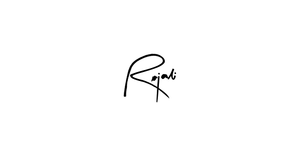 Create a beautiful signature design for name Rojali. With this signature (Arty Signature) fonts, you can make a handwritten signature for free. Rojali signature style 8 images and pictures png