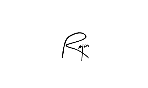 How to make Rojin name signature. Use Arty Signature style for creating short signs online. This is the latest handwritten sign. Rojin signature style 8 images and pictures png