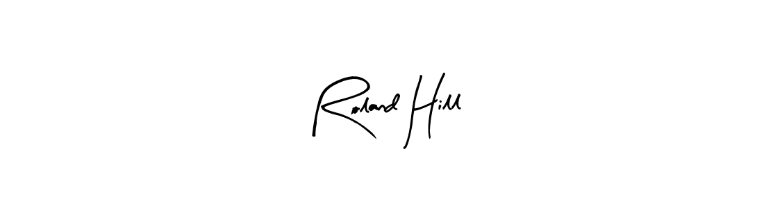 Arty Signature is a professional signature style that is perfect for those who want to add a touch of class to their signature. It is also a great choice for those who want to make their signature more unique. Get Roland Hill name to fancy signature for free. Roland Hill signature style 8 images and pictures png