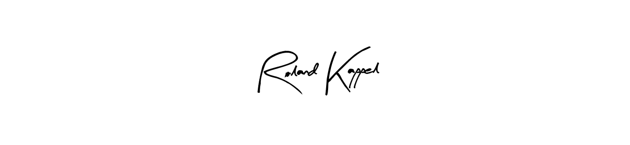 Design your own signature with our free online signature maker. With this signature software, you can create a handwritten (Arty Signature) signature for name Roland Kappel. Roland Kappel signature style 8 images and pictures png