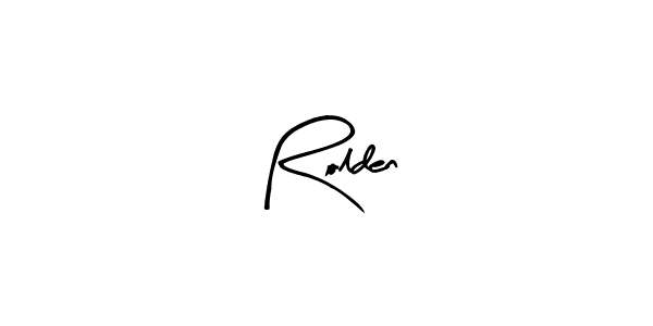 The best way (Arty Signature) to make a short signature is to pick only two or three words in your name. The name Rolden include a total of six letters. For converting this name. Rolden signature style 8 images and pictures png