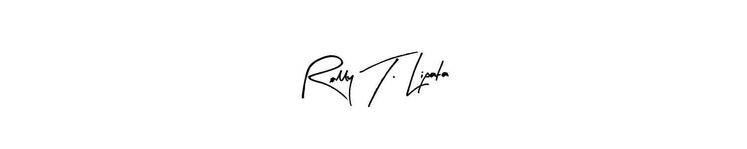 It looks lik you need a new signature style for name Rolly T. Lipata. Design unique handwritten (Arty Signature) signature with our free signature maker in just a few clicks. Rolly T. Lipata signature style 8 images and pictures png