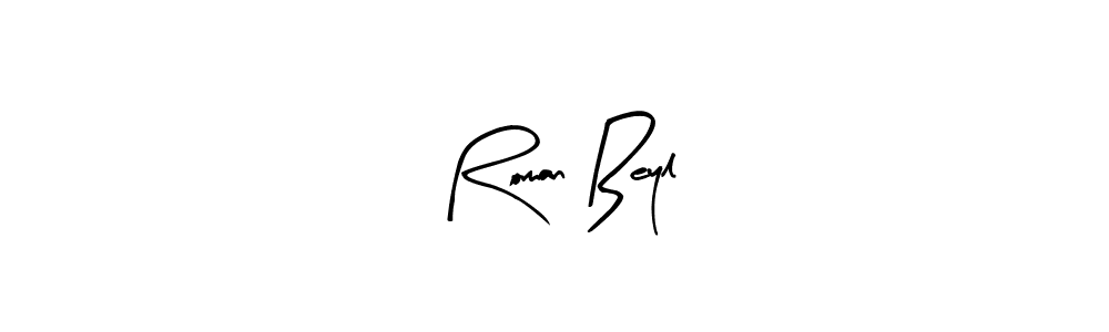 Make a beautiful signature design for name Roman Beyl. With this signature (Arty Signature) style, you can create a handwritten signature for free. Roman Beyl signature style 8 images and pictures png