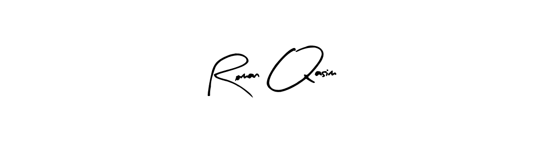 How to make Roman Qasim name signature. Use Arty Signature style for creating short signs online. This is the latest handwritten sign. Roman Qasim signature style 8 images and pictures png