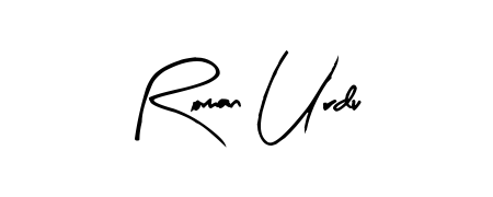 Looking for an artistic signature for Roman Urdu? The Arty Signature calligraphy style gives a sophisticated flow suitable for business cards and emails. Roman Urdu signature style 8 images and pictures png