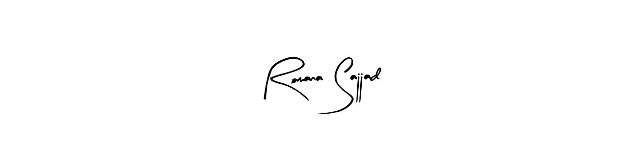 It looks lik you need a new signature style for name Romana Sajjad. Design unique handwritten (Arty Signature) signature with our free signature maker in just a few clicks. Romana Sajjad signature style 8 images and pictures png