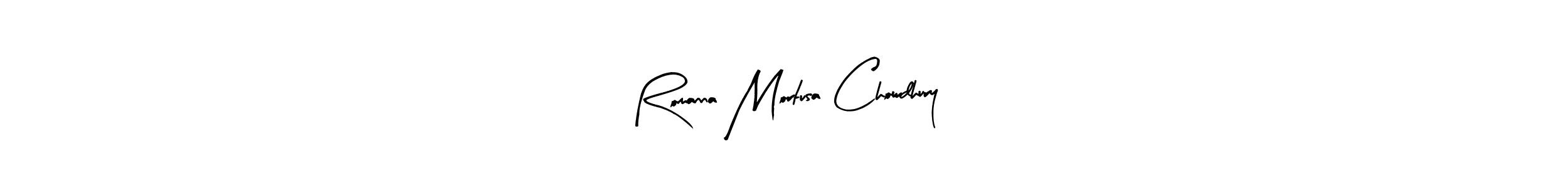 Make a beautiful signature design for name Romanna Mortusa Chowdhury. Use this online signature maker to create a handwritten signature for free. Romanna Mortusa Chowdhury signature style 8 images and pictures png