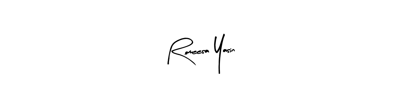 This is the best signature style for the Romeesa Yasin name. Also you like these signature font (Arty Signature). Mix name signature. Romeesa Yasin signature style 8 images and pictures png