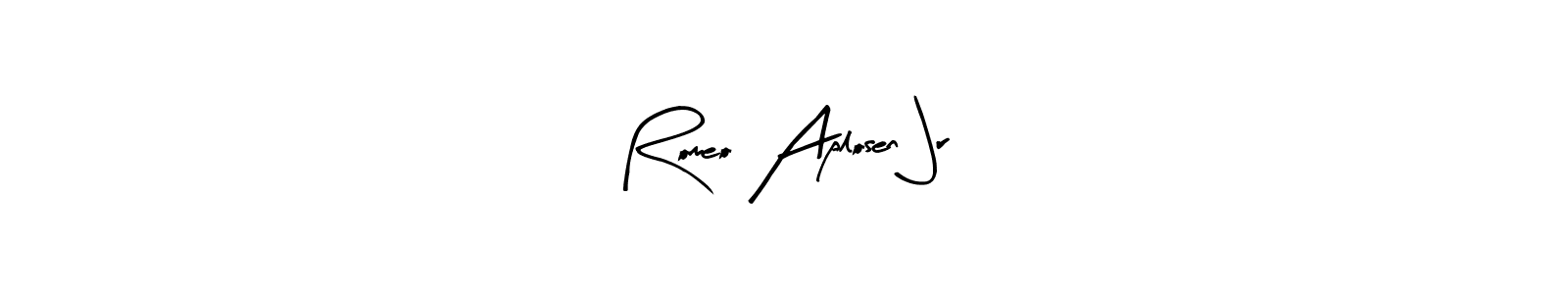 Here are the top 10 professional signature styles for the name Romeo Aplosen Jr. These are the best autograph styles you can use for your name. Romeo Aplosen Jr signature style 8 images and pictures png