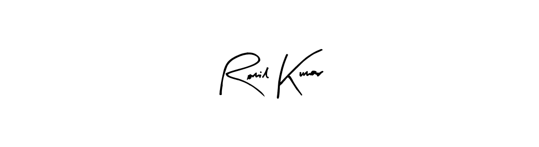 Romil Kumar stylish signature style. Best Handwritten Sign (Arty Signature) for my name. Handwritten Signature Collection Ideas for my name Romil Kumar. Romil Kumar signature style 8 images and pictures png