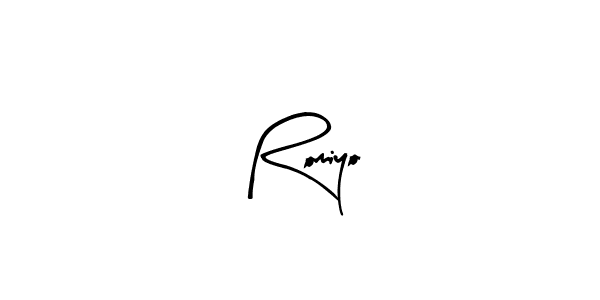 Similarly Arty Signature is the best handwritten signature design. Signature creator online .You can use it as an online autograph creator for name Romiyo. Romiyo signature style 8 images and pictures png