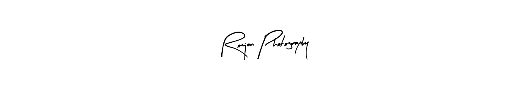 How to make Romjan Photography signature? Arty Signature is a professional autograph style. Create handwritten signature for Romjan Photography name. Romjan Photography signature style 8 images and pictures png