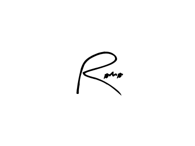 The best way (Arty Signature) to make a short signature is to pick only two or three words in your name. The name Romo include a total of six letters. For converting this name. Romo signature style 8 images and pictures png