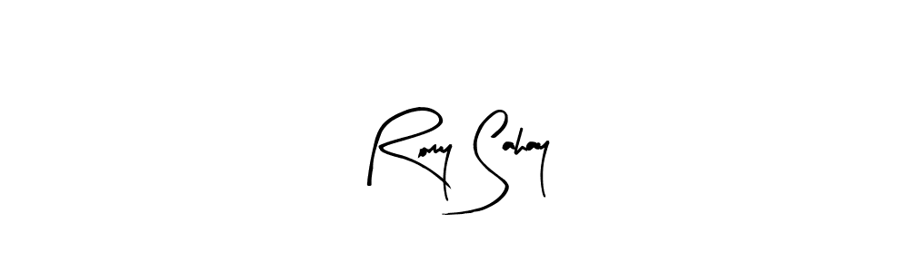 How to make Romy Sahay signature? Arty Signature is a professional autograph style. Create handwritten signature for Romy Sahay name. Romy Sahay signature style 8 images and pictures png
