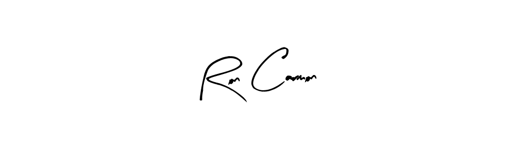 Similarly Arty Signature is the best handwritten signature design. Signature creator online .You can use it as an online autograph creator for name Ron Carmon. Ron Carmon signature style 8 images and pictures png