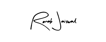 Make a beautiful signature design for name Ronak Jaiswal. With this signature (Arty Signature) style, you can create a handwritten signature for free. Ronak Jaiswal signature style 8 images and pictures png