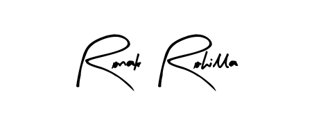 Make a short Ronak Rohilla signature style. Manage your documents anywhere anytime using Arty Signature. Create and add eSignatures, submit forms, share and send files easily. Ronak Rohilla signature style 8 images and pictures png