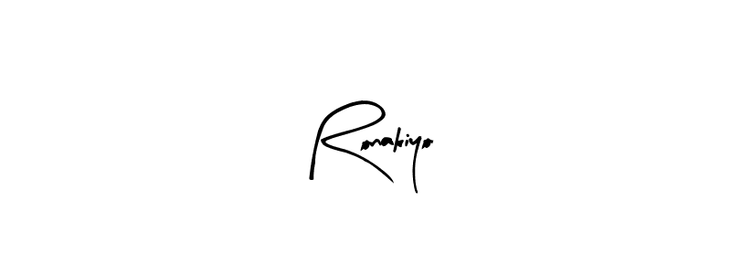 Make a beautiful signature design for name Ronakiyo. With this signature (Arty Signature) style, you can create a handwritten signature for free. Ronakiyo signature style 8 images and pictures png
