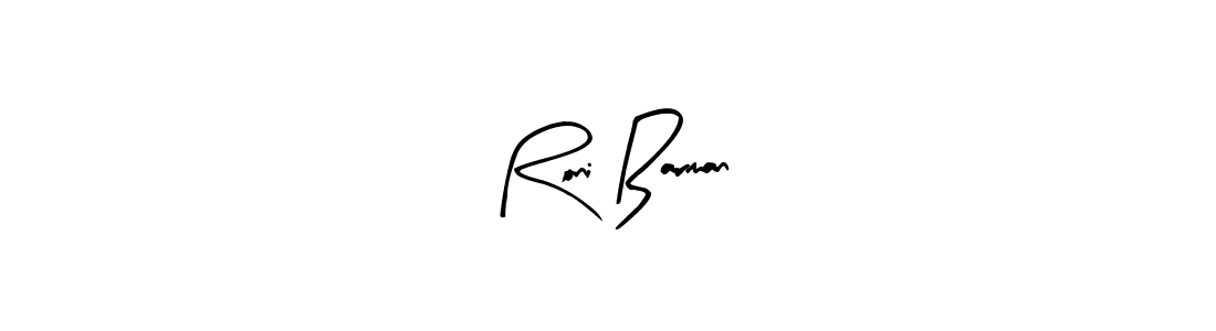 You should practise on your own different ways (Arty Signature) to write your name (Roni Barman) in signature. don't let someone else do it for you. Roni Barman signature style 8 images and pictures png