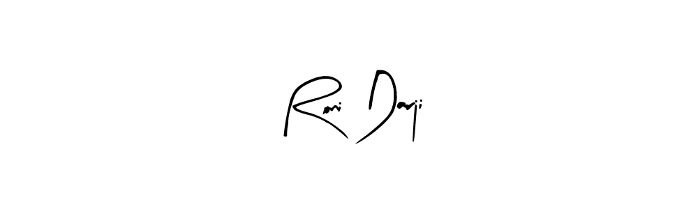 Make a beautiful signature design for name Roni Darji. With this signature (Arty Signature) style, you can create a handwritten signature for free. Roni Darji signature style 8 images and pictures png